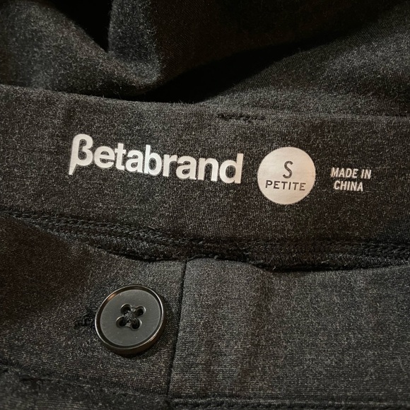 Betabrand Straight-Leg Classic Dress Pant Yoga Pant Charcoal - Picture 9 of 10